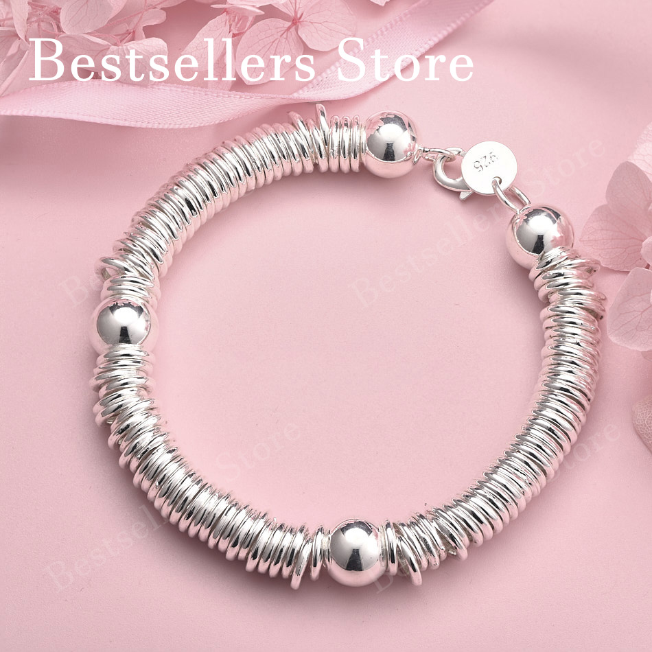 Men Accessories Ring And Bracelet - 925 sterling zilveren 8-inch prachtige multi-ringarmband