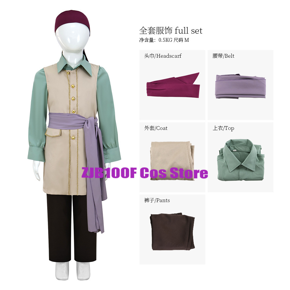 Men Accessories Set - Anime Kapitein Clark Cosplay Kostuum Uniform