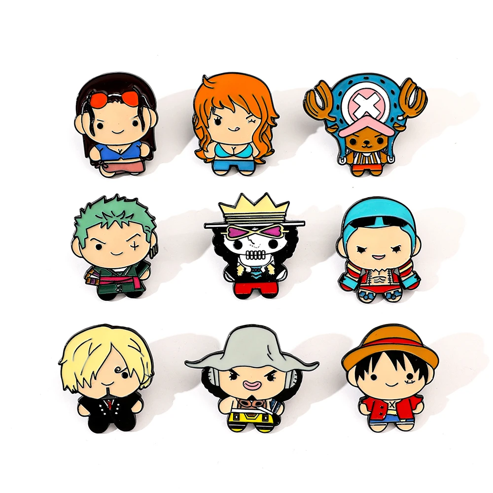 Lapel Pin Enamel - 9 stuks creatieve cartoon broche anime