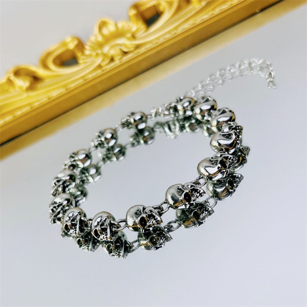 Men Accessories Ring And Bracelet - Creatieve legering schedel kralen armbanden handgemaakte