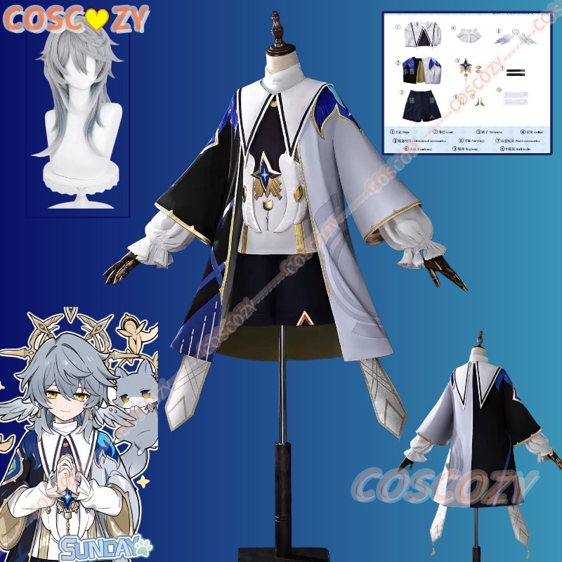 Men Accessories For Suit - Honkai Star Rail Sunday Little Cat