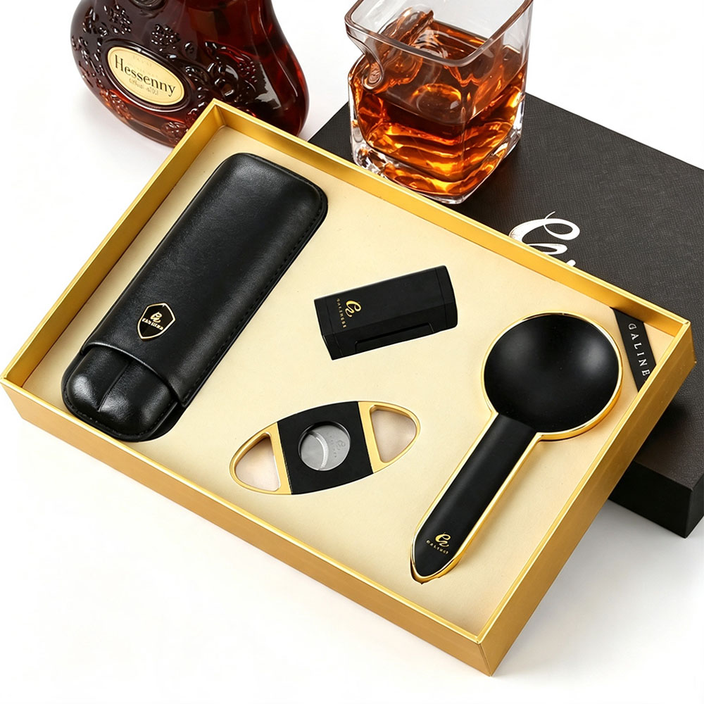 Cigar Cutter Set - GALINER Metalen Sigaar Roken Set Butaangas
