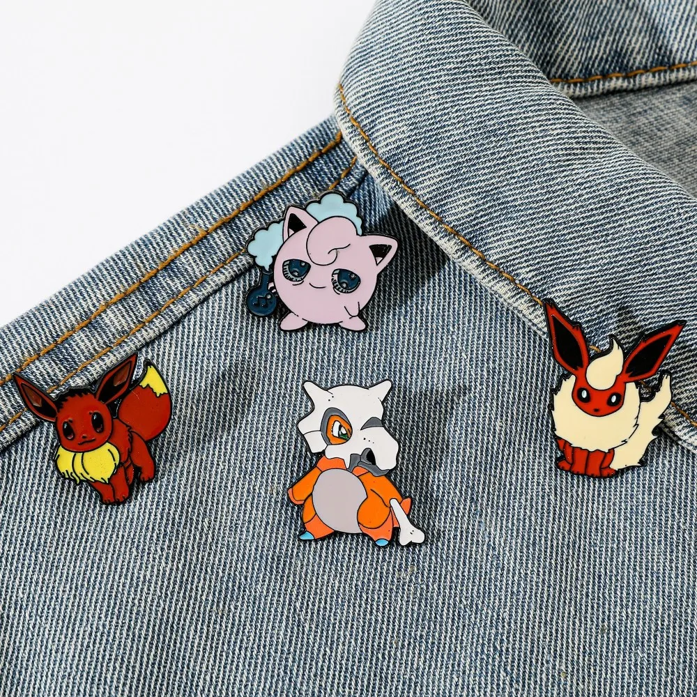 Lapel Pin Enamel - 4 Stuks Karakters Cartoon Broche Flareon