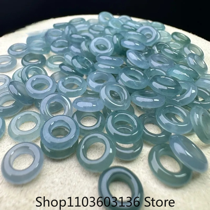 Men Accessories Ring And Bracelet - 10 stks Een Groene Jade Blauw