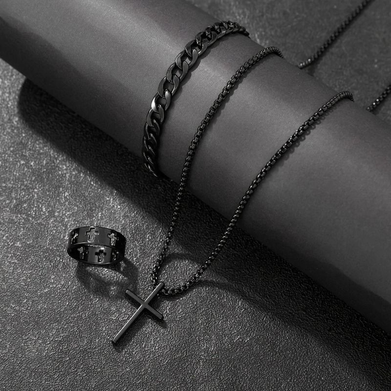 Cross-Style Accessoires Set Ar - Men Accessories Ring And Bracelet recensie en prijs