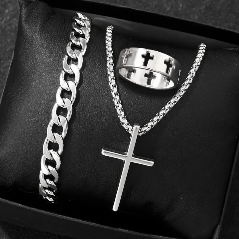 Cross-Style Accessoires Set Ar - Men Accessories Ring And Bracelet recensie en prijs