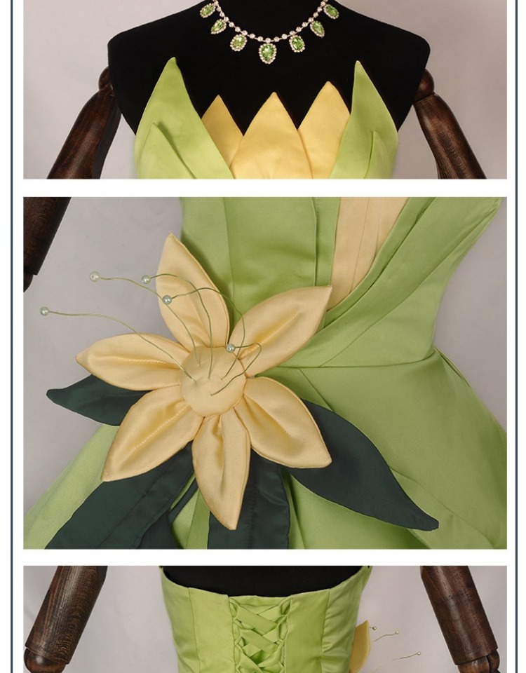 Prinses Tiana Jurk Cosplay Kos - Men Accessories Pack recensie en prijs