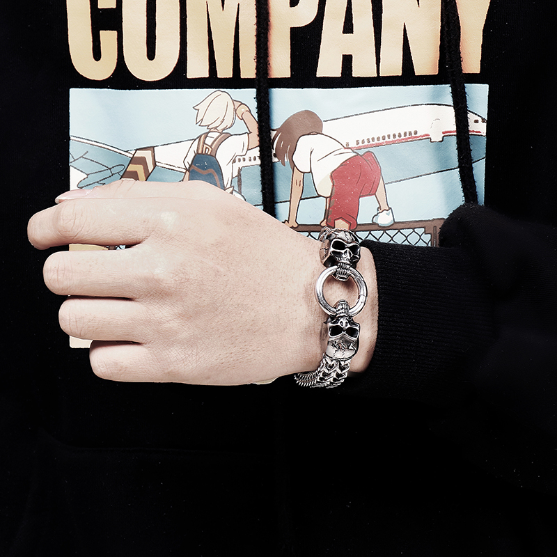 Kalen Punk Roestvrijstalen Sch - Men Accessories Ring And Bracelet recensie en prijs