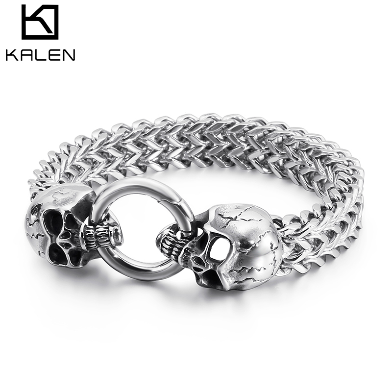 Kalen Punk Roestvrijstalen Sch - Men Accessories Ring And Bracelet recensie en prijs