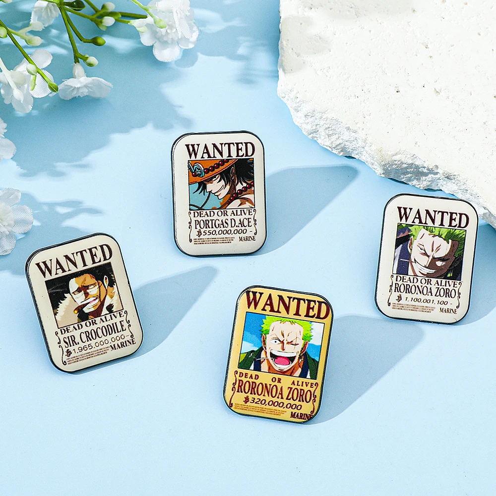 4 Stuks ONE PIECE Cartoon Anim - Lapel Pin Enamel recensie en prijs