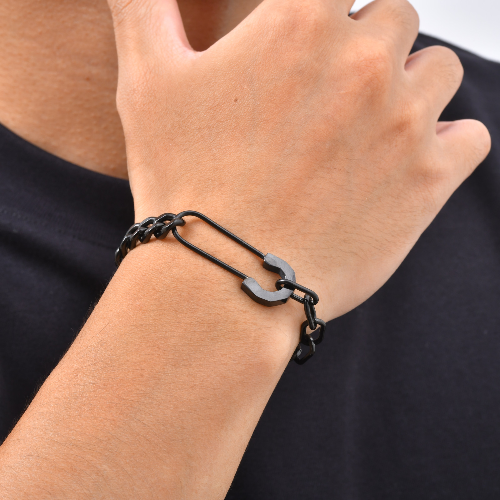 Vnox Heren Paperclip Cubaanse  - Men Accessories Ring And Bracelet recensie en prijs