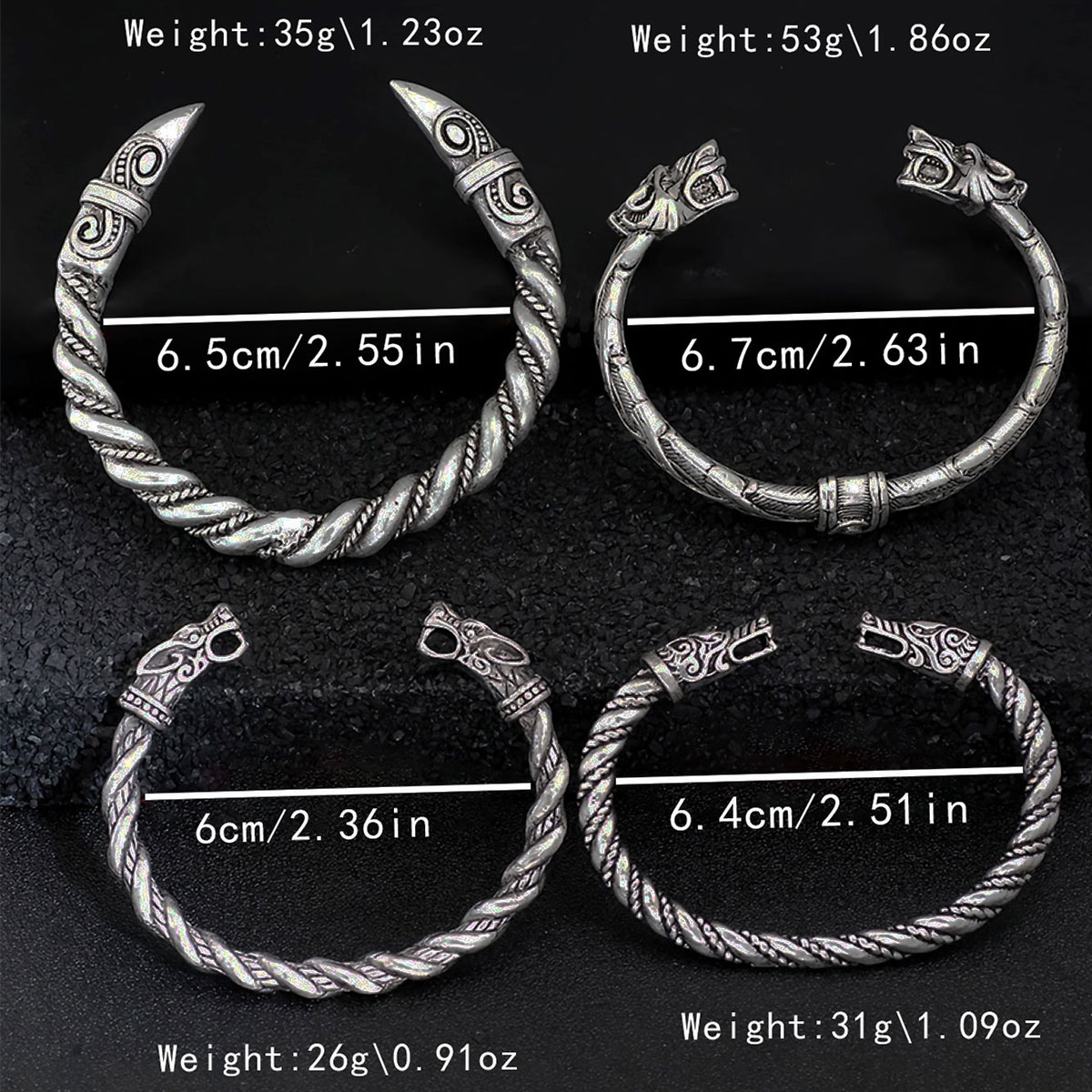4-delige Nordic Viking Retro N - Men Accessories Ring And Bracelet recensie en prijs