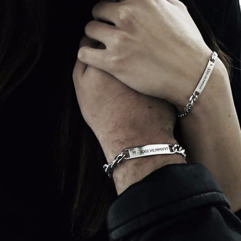 Plaat Id Tag Bar Armband Cubaa - Men Accessories Chain And Bracelet recensie en prijs