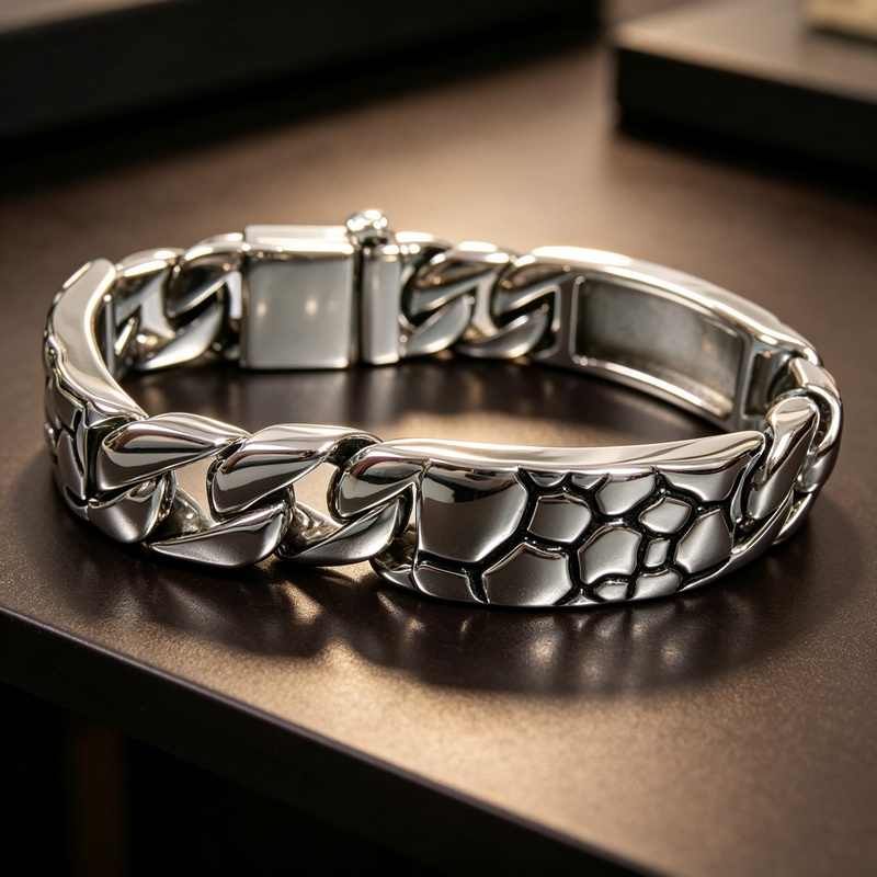 KALEN Vintage RVS Curb Chain A - Men Accessories Ring And Bracelet recensie en prijs