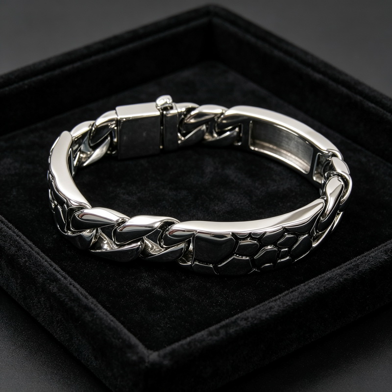KALEN Vintage RVS Curb Chain A - Men Accessories Ring And Bracelet recensie en prijs
