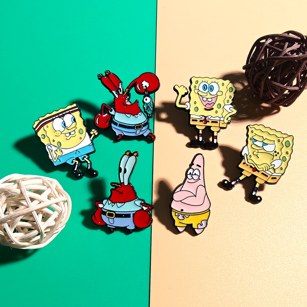 6 Stuks SpongeBob SquarePants  - Lapel Pin Enamel recensie en prijs