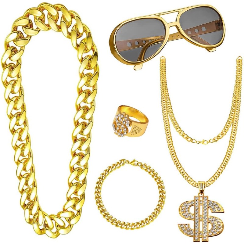 5-delige hiphop kostuumset, ja - Men Accessories Ring And Bracelet recensie en prijs