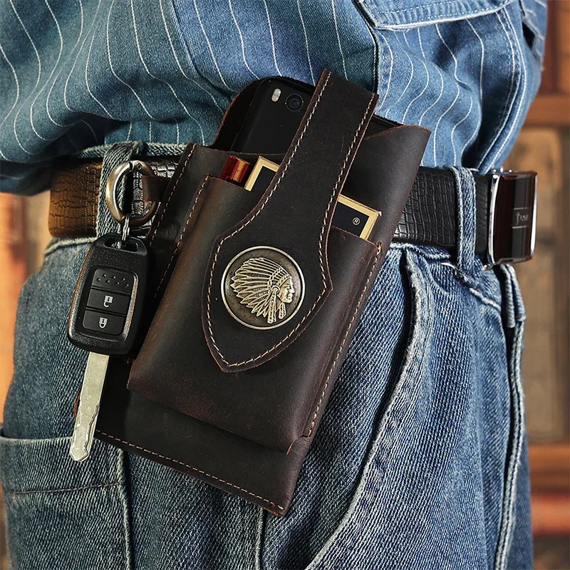 Heren lederen heuptas Mobiele  - Men Accessories Pack recensie en prijs